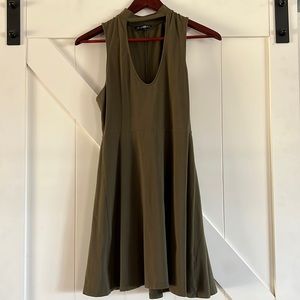 Express dress size small olive color